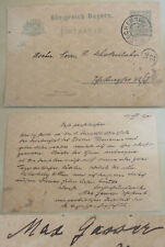 Geodät Max GASSER (1872-1954): Signierte PK MÜNCHEN 1901 an Karl SCHOTTENLOHER