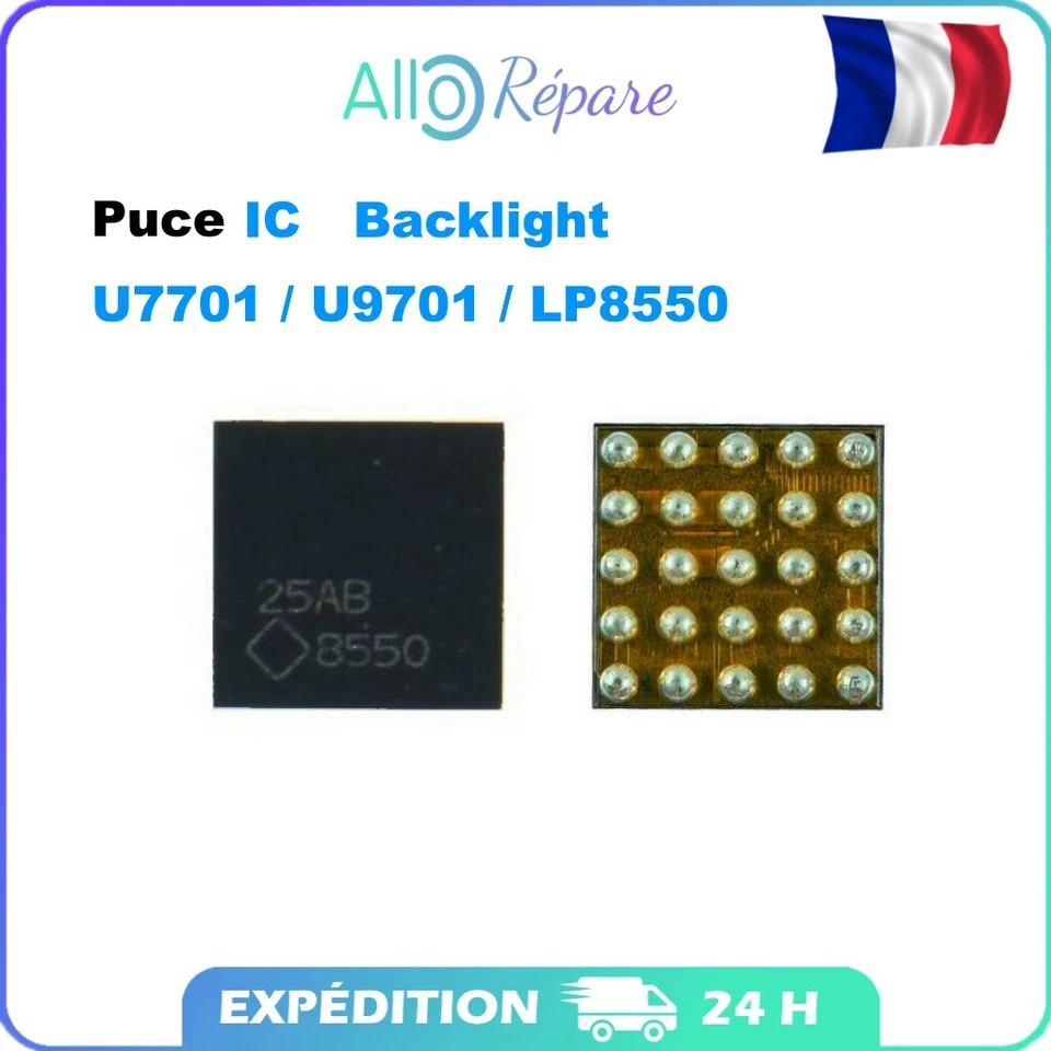 Puce U7701 LED BackLight Driver IC Chip LP8550 8550  Macbook Air 13" A1466 2013 - Image 1 of 1