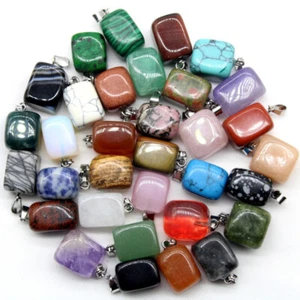 50pcs Good Quality Assorted Pendant Bead Natural Irregular Stone Wholesale GH6R - Picture 1 of 6