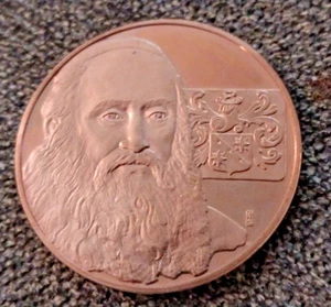 Judaica Messing Medaillon L. Abravanel - Bild 1 von 2