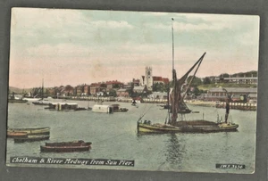 CWQ 1907 Postkarte, Chatham vom Sun Pier - zeigt Kahn - Bild 1 von 1