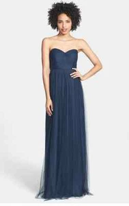 Jenny Yoo 'Annabelle' Convertible Tulle Column Dress (size 12) - Picture 1 of 2