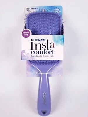 Cepillo exfoliante para el cuidado del cabello con cuero cabelludo Conair Insta Comfort 86733 spa púrpura Foto 1 de 4