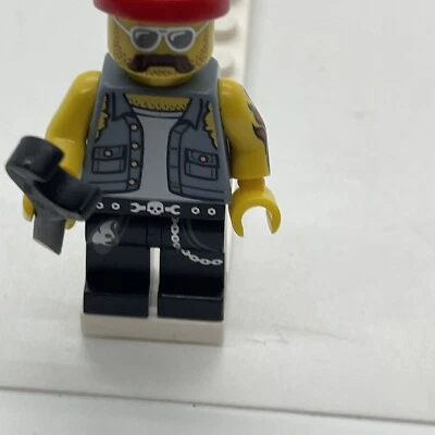 LEGO Motocicleta Mecánico Minifigura Serie 10 71001 Soporte Foto 1 de 4