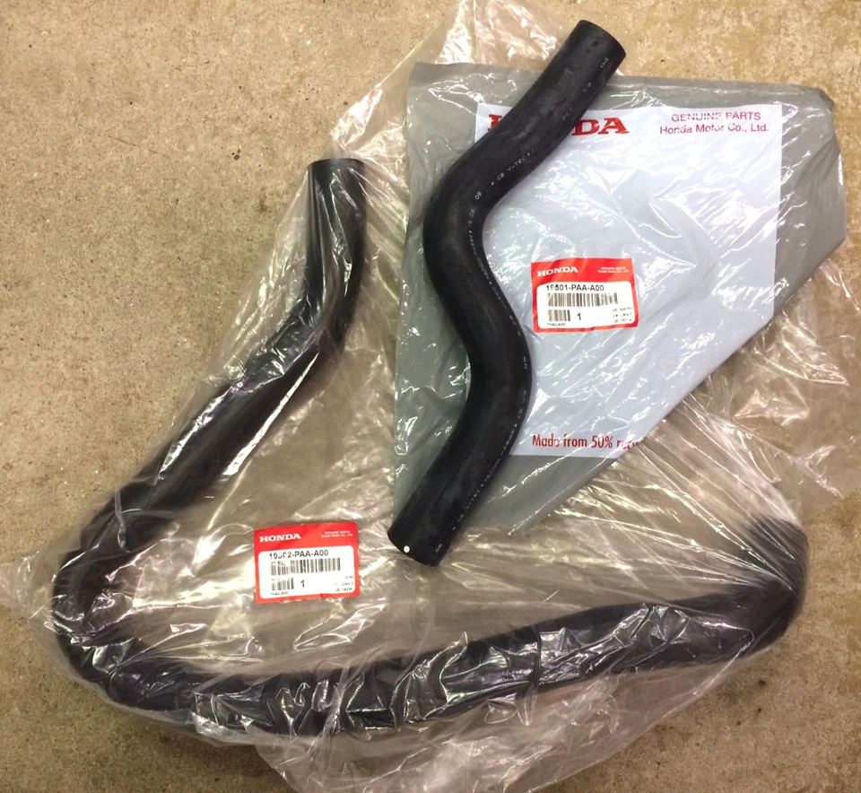 Genuine OEM Honda Accord 4cyl Radiator Hose Set Hoses 98-02 Upper / Lower PAA - Image 1 of 3