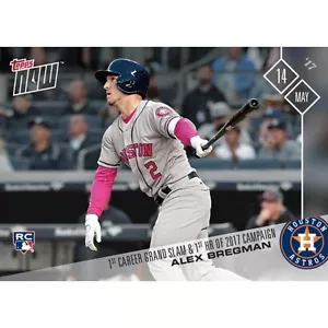 2017 TOPPS NOW #149 ALEX BREGMAN (RC) 1° CARRIERA GRANDE SLAM E HOME RUN DEL 2017 - Foto 1 di 2