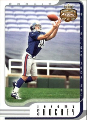 2002 Fleer Focus JE #105 Jeremy Shockey RC/1850 - NM-MT - Image 1 of 2