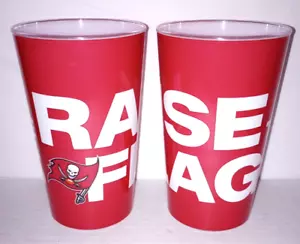 Tampa Bay Buccaneers NFL Souvenir Stadium Cups (2) - 16 Ounce “Raise The Flags” - Picture 1 of 5