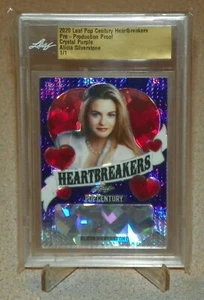 Alicia Silverstone - Leaf Pop Century Crystal Purple Pre-Production Proof - 1/1 - Picture 1 of 2