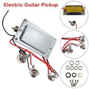 Ideal Electric Guitar Pickup Pre-Wired Dual Mini Humbucker Volume Tone Control - Picture 1 of 11