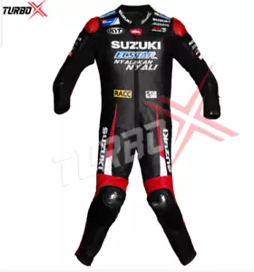 Suzuki Ecstar GSXR Mens 1 Pcs Motorbike / Motorcycle Cowhide Racing Leather Suit - Picture 1 of 4