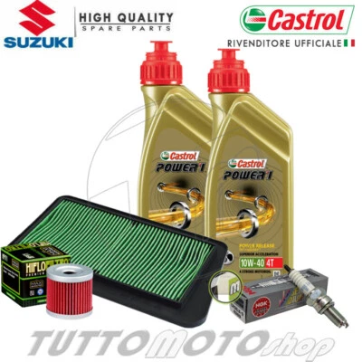Tagliando SUZUKI Burgman 400 2019 2020 2021 / Olio Castrol + Filtri + Candela - Immagine 1 di 4