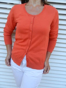 S.Oliver edle Strickjacke Hellrot Orange 34 36 S Feinstrick Cardigan - Bild 1 von 7