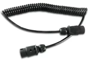 3 Polig Elektrowendel Spiralkabel mit Stecker Anhänger NFZ Landwirtschaft 3,5m - Bild 1 von 3