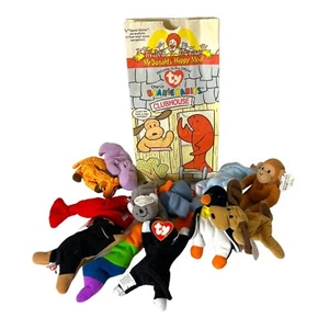 NWT 1993 Complete Set Ty Teenie Beanie Babies McDonalds HappyMeal with BAG - Picture 1 of 8
