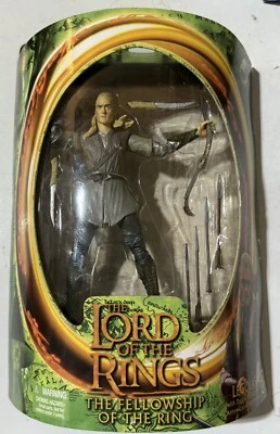 2001 TOY BIZ LORD OF THE RINGS THE FELLOWSHIP OF THE RING LEGOLAS ACTION FIGURE  - Image 1 of 4