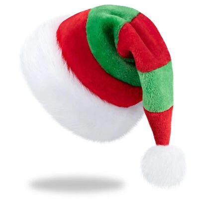 Sombrero de Papá Noel de Navidad Adulto Navidad Vacaciones Sombrero Espesado Gorra de Papá Noel Foto 1 de 2