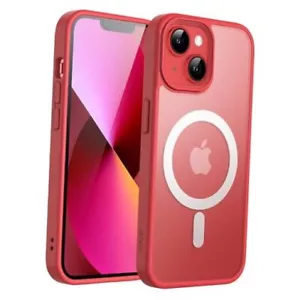 Magnetic Case for iPhone 13 Mini 5.4-Inch Compatible with MagSafe, Red - Picture 1 of 7