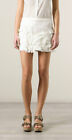 NWT ISABEL MARANT Sheer Ruffled Miniskirt $445 SZ 38 White Cotton Tiered 