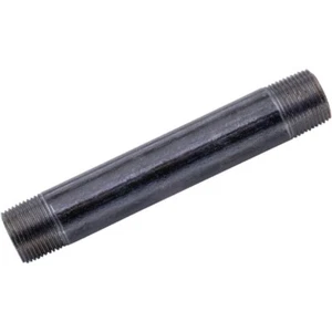 (25)-Anvil 1-1/2 In. x 5 In. Schedule 40 Steel Black Iron Nipple - Picture 1 of 1