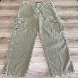 Pantaloni cargo vintage anni 90 SilverTab Baggy Levis kaki velluto a coste uomo 38x32 Y2K skater - Foto 1 di 13