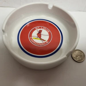 (VTG) 1980er St Louis Cardinals Baseball Keramik Aschenbecher - Bild 1 von 5
