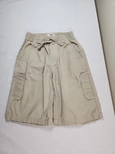 Oshkosh B'gosh Cargo Shorts Khaki Boy's Size 7x Pull-On Elastic Waist Drawstring - Picture 1 of 5