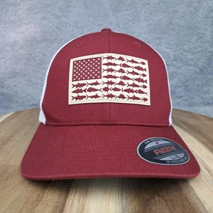 Columbia Hat Cap Flex Fit Size L/XL Mesh Back Red FSU Football PFG Fishing Mens - Picture 1 of 10