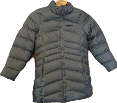 Marmot Jacket Womens XL Gray Duck Down Puffer Coat 700 Fill MISSING HOOD - Image 1 of 4