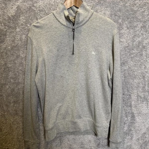 Burberry London Men's Gray Half-Zip Sweatshirt Medium - Picture 1 of 9