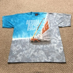 Vintage JLG Aerial Ace Shirt Mens XL Tie Dye Lift Boom Truck 2004 Tee 00s - Picture 1 of 11