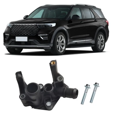 Engine Coolant Water Outlet Housing Compatible with For Ford Fiesta Focus - Image 1 of 4