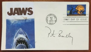 Peter Benchley († 2006) signierter JAWS Umschlag JSA authentifiziert Drehbuchautor Auto - Bild 1 von 2