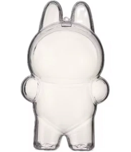 LABUBU Case Clear Protective Display Pop Mart The Monsters Plastic Cover Stand - Picture 1 of 7