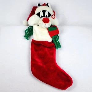 Sylvester The Cat 1995 Holiday Christmas Stocking by Warner Borthers - Picture 1 of 12