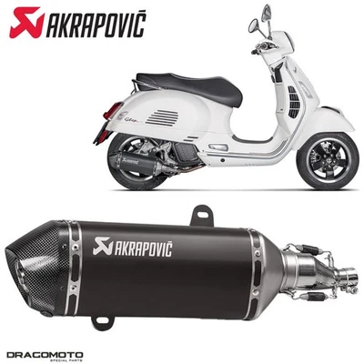 Escape VESPA GTS 125 IGET ABS Super 2018-2020 AKRAPOVIC Negro S-VE125SO1-HZBL - Imagen 1 de 4