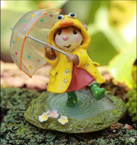 Wee Forest Folk DUCK PUDDLE JUMPER, WFF# M-758d, 2025 Regenmantel Maus - Bild 1 von 1
