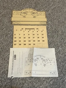 TRI CHEM SUN GLO 1380 1636 SOPORTE CALENDARIO GANSOS para pintar TRICHEM CON INSTRUCCIONES. - Imagen 1 de 6