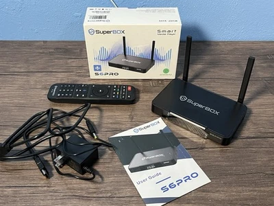 SuperBox S6 Pro Smart Media Player Android 12 TV Box 4 GB Ram 32 GB Ram 6K ,USED - Image 1 of 4