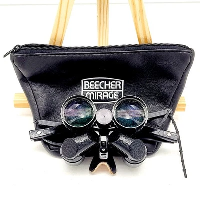 Beecher Mirage Rimless View Binoculars Glasses 7 × 30 Extra Wide Angle + Extras - Image 1 of 4