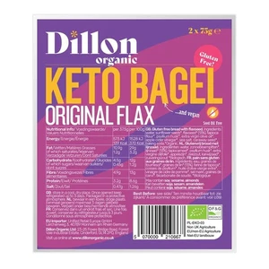 **NEW PRODUCT** Dillon Organic Keto Bagel 150g x 2 PACK - Picture 1 of 2