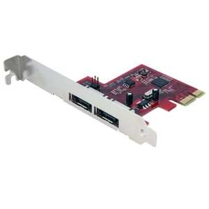 StarTech.com 2 Port SATA 6 Gbps PCI Express eSATA Controller Card - Storage - Picture 1 of 5