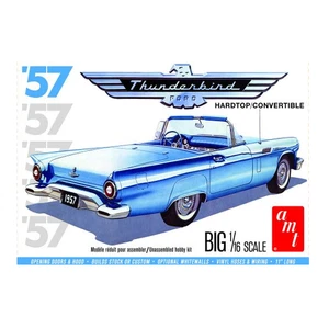 AMT 1206 1957 Ford Thunderbird Hardtop/Cabrio Maßstab 1:16 Bausatz - Bild 1 von 1