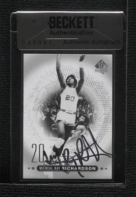 BAS 2014-15 SP Authentic Micheal Ray Richardson #37 Seal of Authenticity Auto - Image 1 of 2