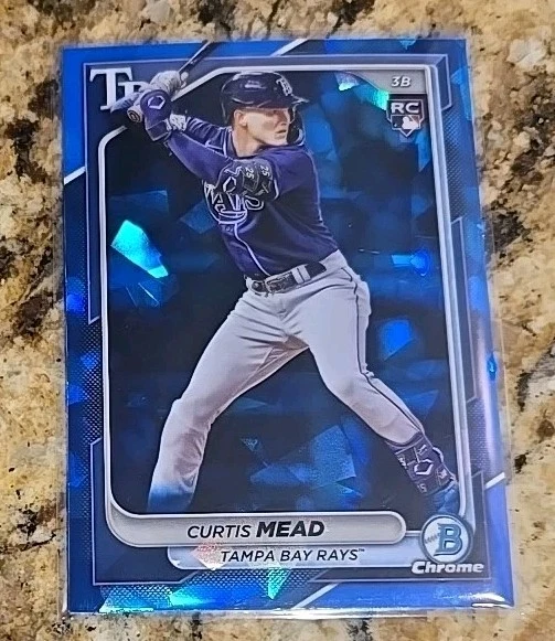 2024 Bowman Chrome Sapphire Edition - Curtis Mead #49 (RC) - Image 1 of 2
