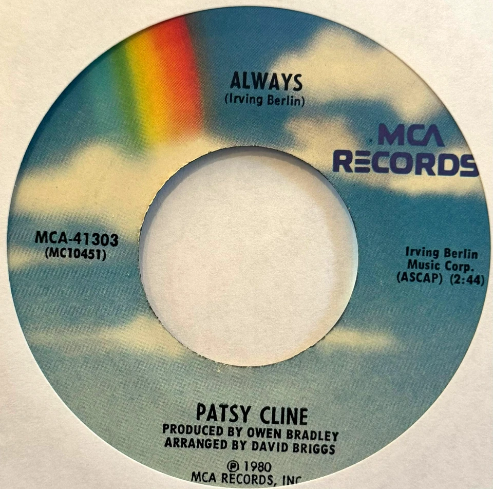 PATSY CLINE * 45 * Always / I'll Sail My Ship Alone * NICE, NM / MINT VInyl * RI - Image 1 of 1