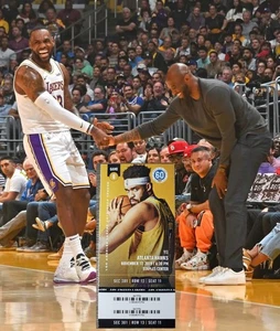 2019 KOBE BRYANT COURTSIDE! LEBRON JAMES CHAMPIONSHIP YEAR LA LAKERS Ticket stub - Picture 1 of 4