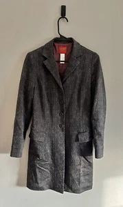 Kenzo Jungle Unique Vintage Trench Coat Metallic Geometric Pattern | Sz 40/8 - Picture 1 of 9