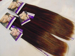 2 PK Hair Topic Soft & Natural Human Hair Premium New Yaki W 14" Color F1B/350 - Picture 1 of 4