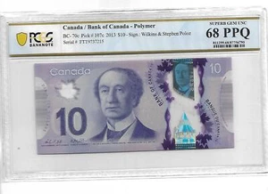 CANADA 2013 10 DOLLARS P#107c PCGS 68 SUPERB GEM UNC PPQ NOT PMG - Picture 1 of 2